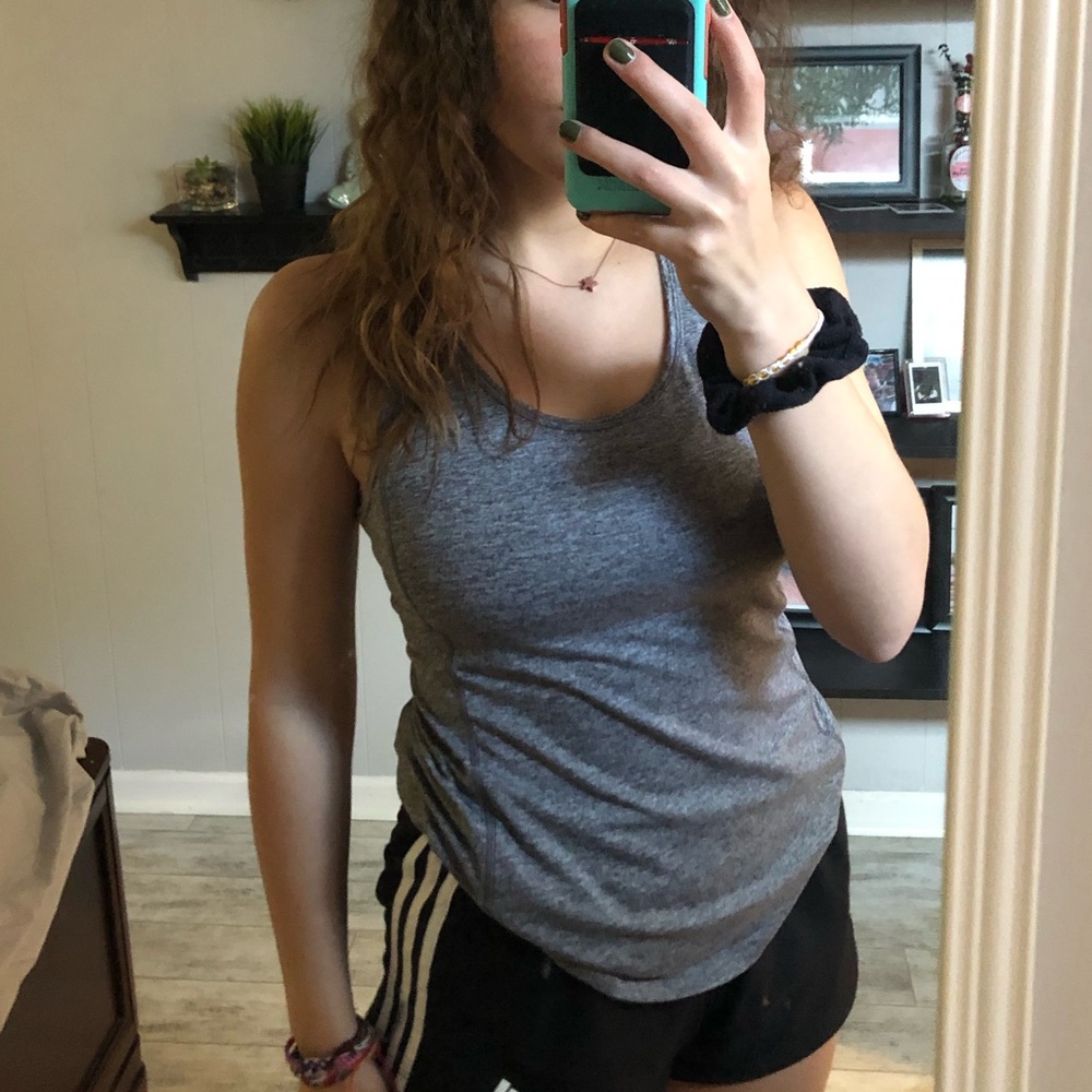 grey athletic athletic tank top